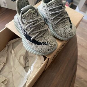 adidas Tan and Gray Yeezy Box